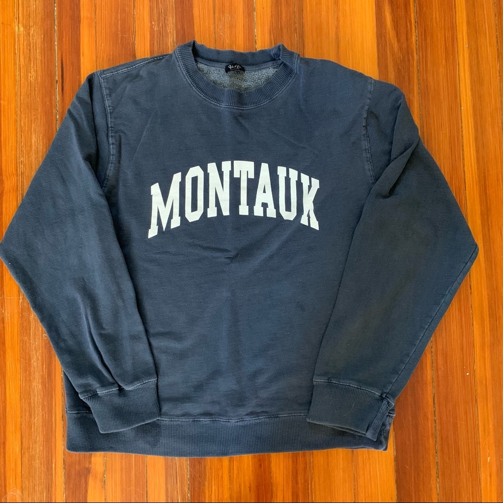 Brandy Melville Navy Blue Montauk Crewneck